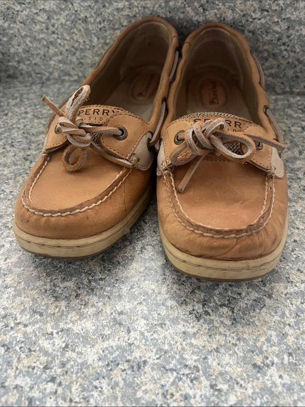 Sperry women’s Brown/Tan Leather Boat Shoes